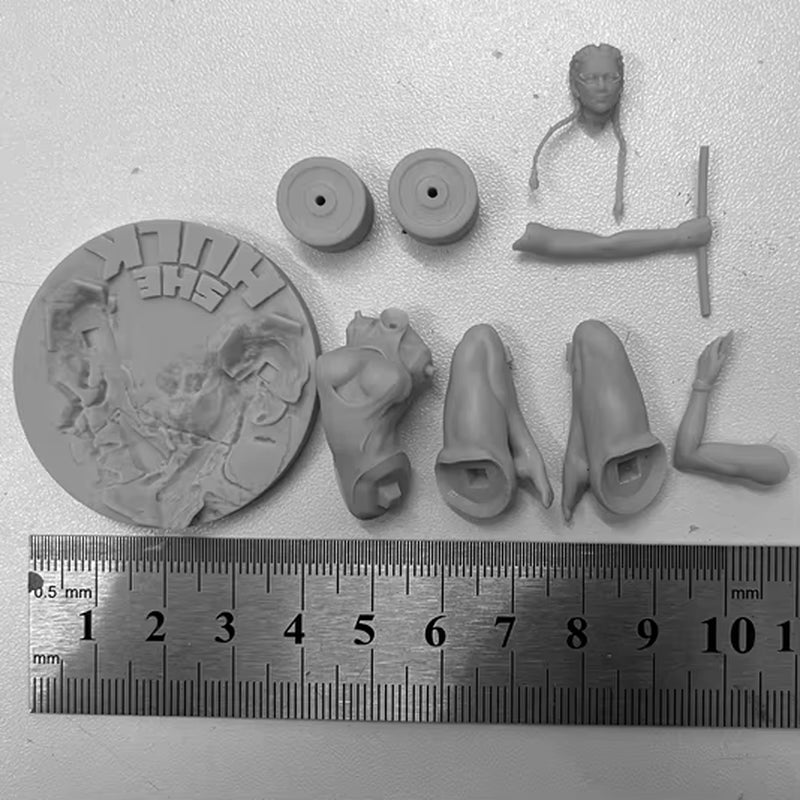 1/24 Scale Resin Figure Assembled Model Kit Sexy Fitness Girl Miniature Statue Toy Unassembled and Unpainted Free Shipping