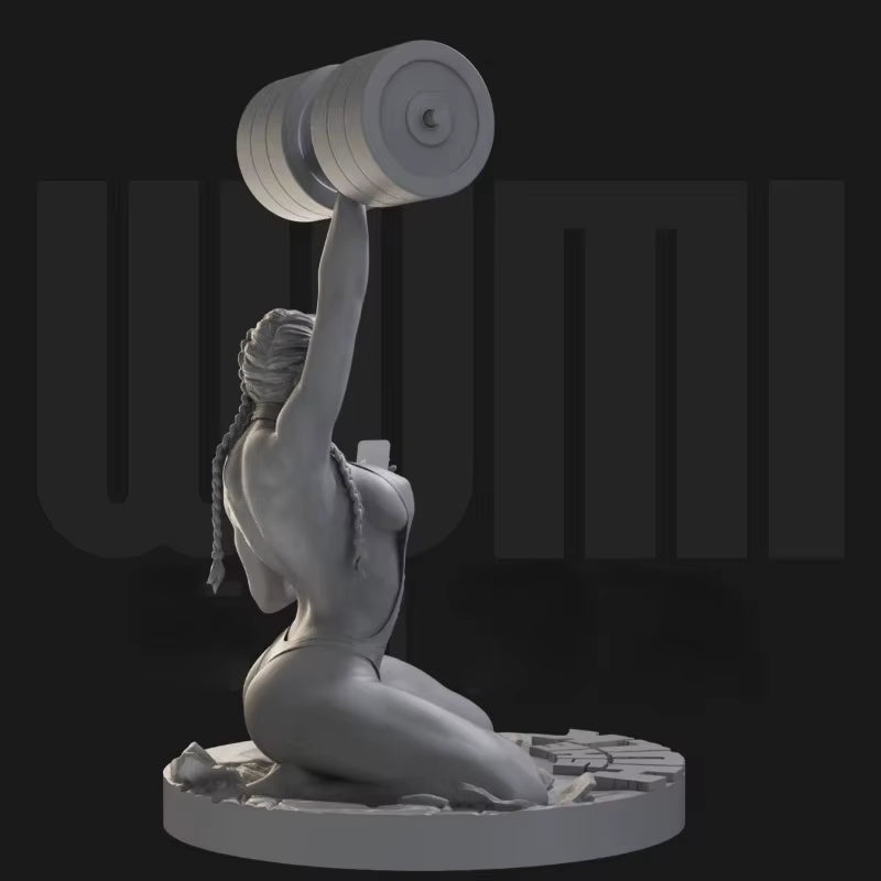 1/24 Scale Resin Figure Assembled Model Kit Sexy Fitness Girl Miniature Statue Toy Unassembled and Unpainted Free Shipping