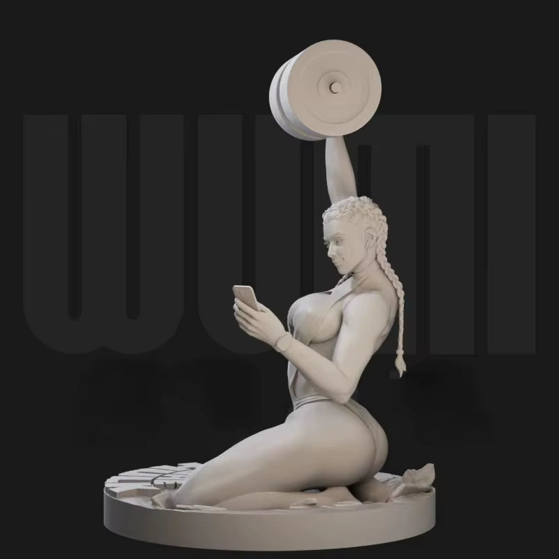 1/24 Scale Resin Figure Assembled Model Kit Sexy Fitness Girl Miniature Statue Toy Unassembled and Unpainted Free Shipping